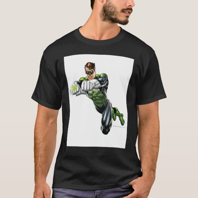 Camiseta Lanterna Verde - Completamente Renderizado, Ambos  (Frente)