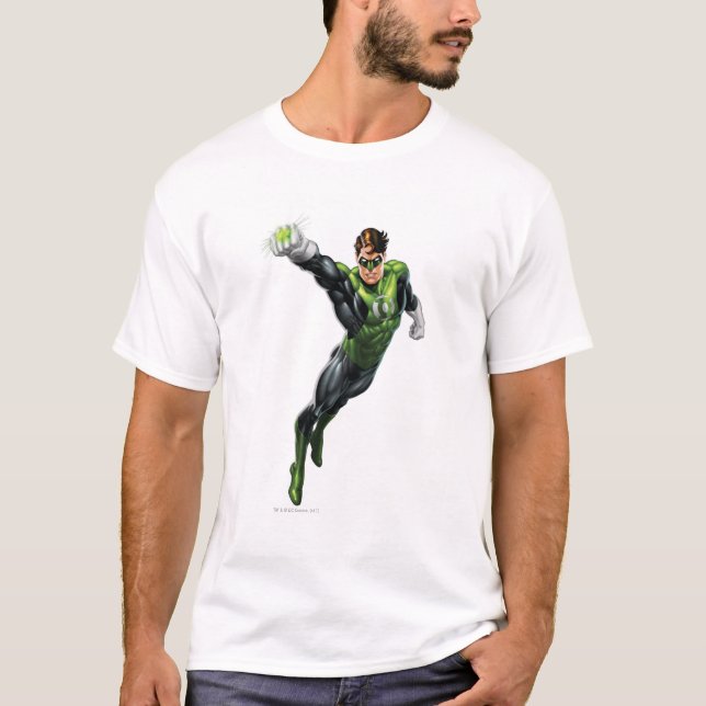 Camiseta Lanterna Verde - Completamente Renderizado, Braço  (Frente)
