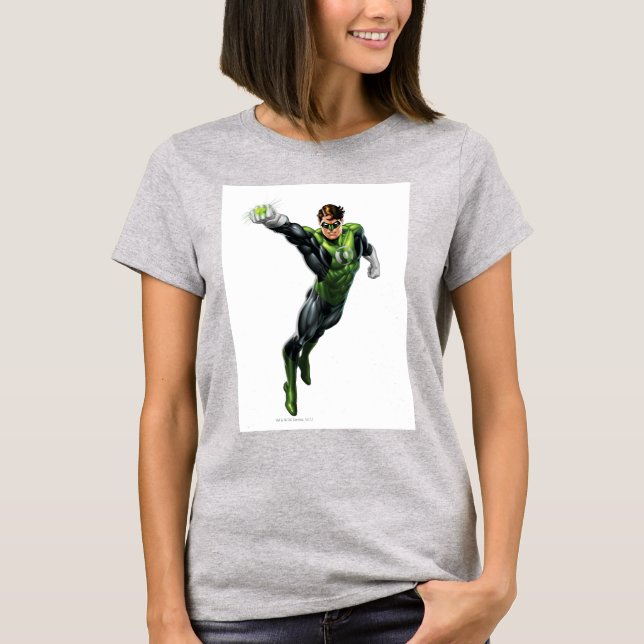Camiseta Lanterna Verde - Completamente Renderizado, Braço  (Frente)
