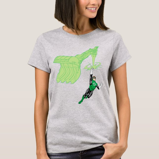 Camiseta Lanterna Verde - Completamente Renderizado, com má (Frente)