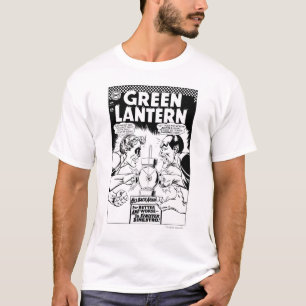 Camiseta Lanterna verde contra Sinestro, preto e branco