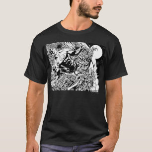 Camiseta Lanterna verde e a lua - preto e branco