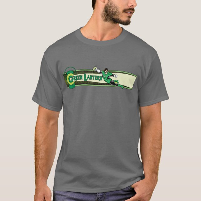 Camiseta Lanterna Verde e Logotipo (Frente)