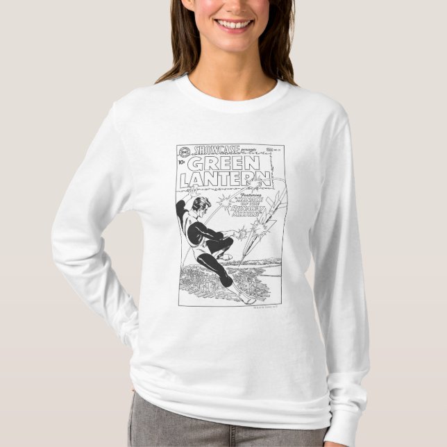 Camiseta Lanterna Verde - Míssil Fugido, Preto e Branco (Frente)