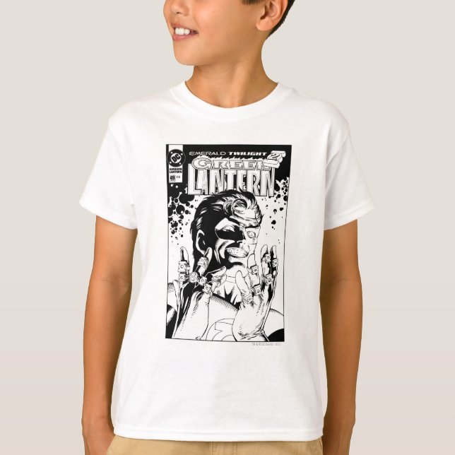 Camiseta Lanterna Verde - Muitos Anéis, Preto e Branco (Frente)