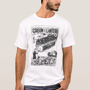 Camiseta Lanterna Verde nas trincheiras, Preto e Branco