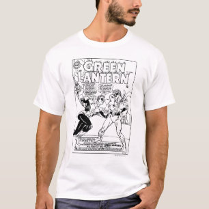Camiseta Lanterna verde no anel, preto e branco