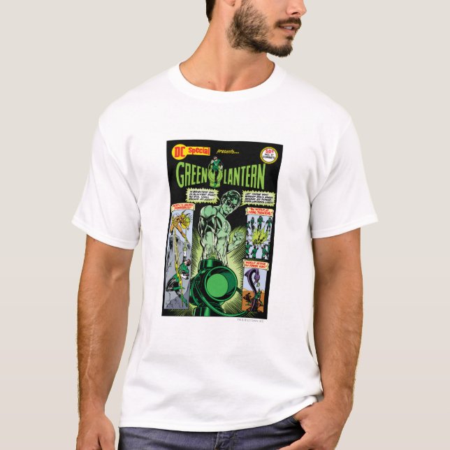 Camiseta Lanterna Verde - Quadrícula Verde Sombreada (Frente)