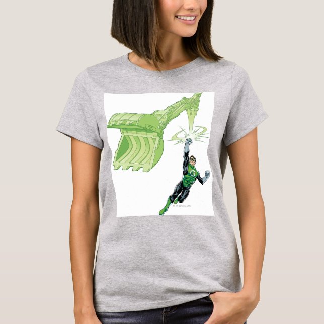 Camiseta Lanterna Verde - Quadrinhos, com máquina (Frente)