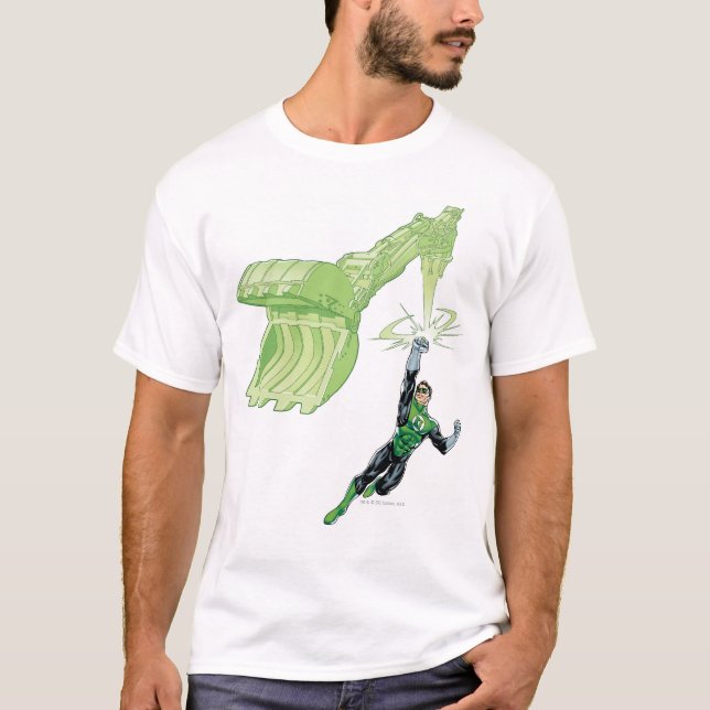 Camiseta Lanterna Verde - Quadrinhos, com máquina (Frente)