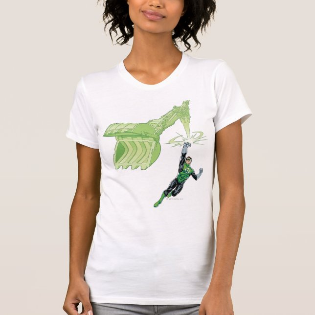 Camiseta Lanterna Verde - Quadrinhos, com máquina (Frente)