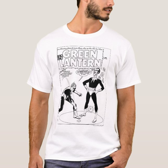 Camiseta Lanterna Verde Remove Anel, Preto e Branco (Frente)