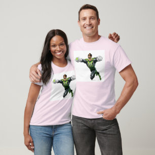 Camiseta Lanterna verde - rendida inteiramente, olhando