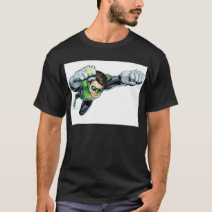 Camiseta Lanterna verde - rendida inteiramente, voando