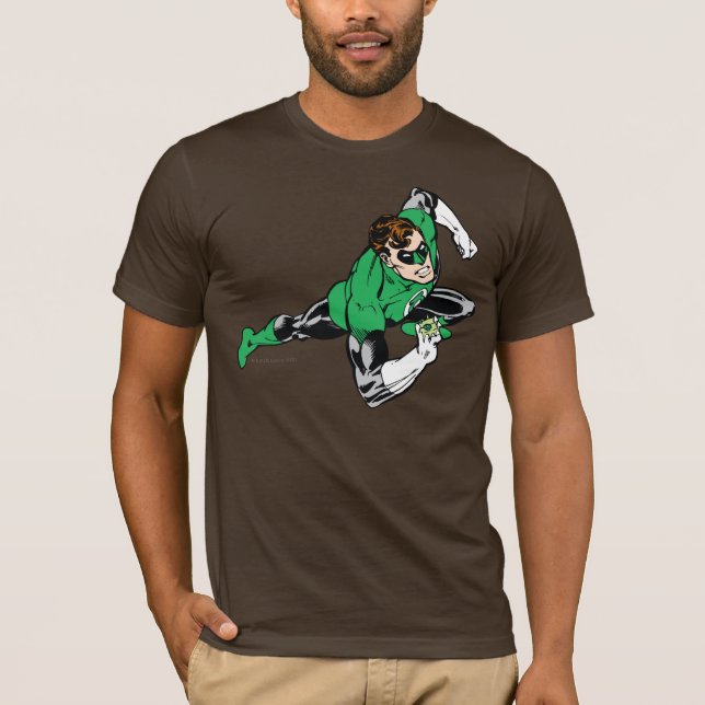 Camiseta Lanterna Verde Salta à Direita (Frente)