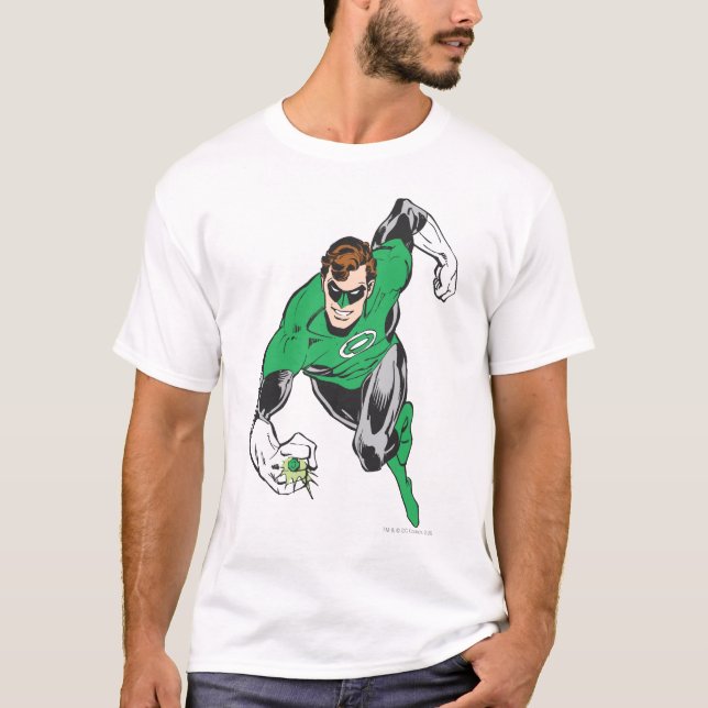 Camiseta Lanterna Verde Voa para a Frente (Frente)