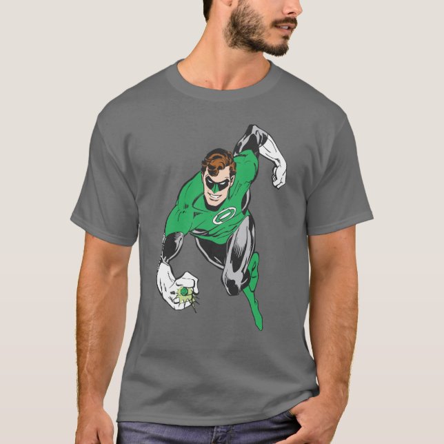 Camiseta Lanterna Verde Voa para a Frente (Frente)