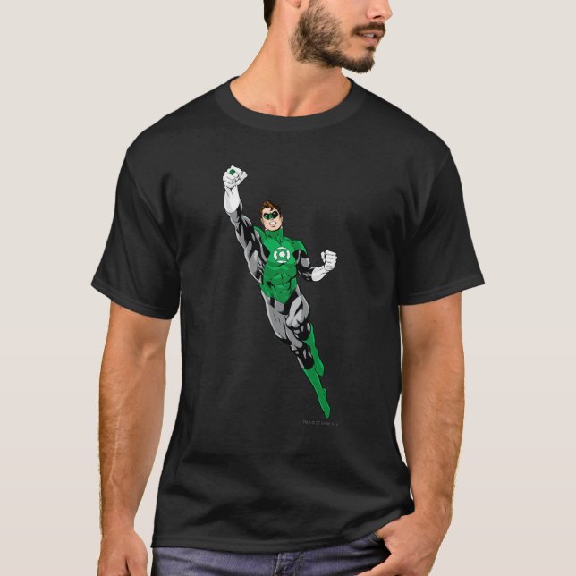 Camiseta Lanterna Verde - Voando Para Cima (Frente)