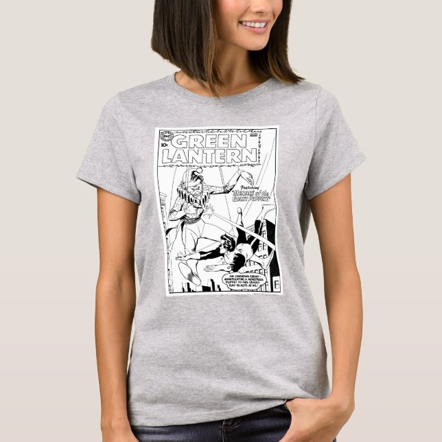 Camiseta Lanterna Verde vs Palhaço, Preto e Branco (Frente)