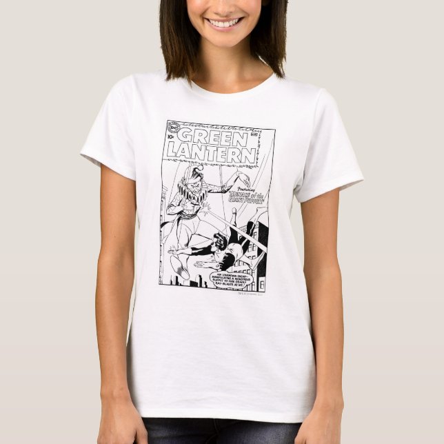 Camiseta Lanterna Verde vs Palhaço, Preto e Branco (Frente)