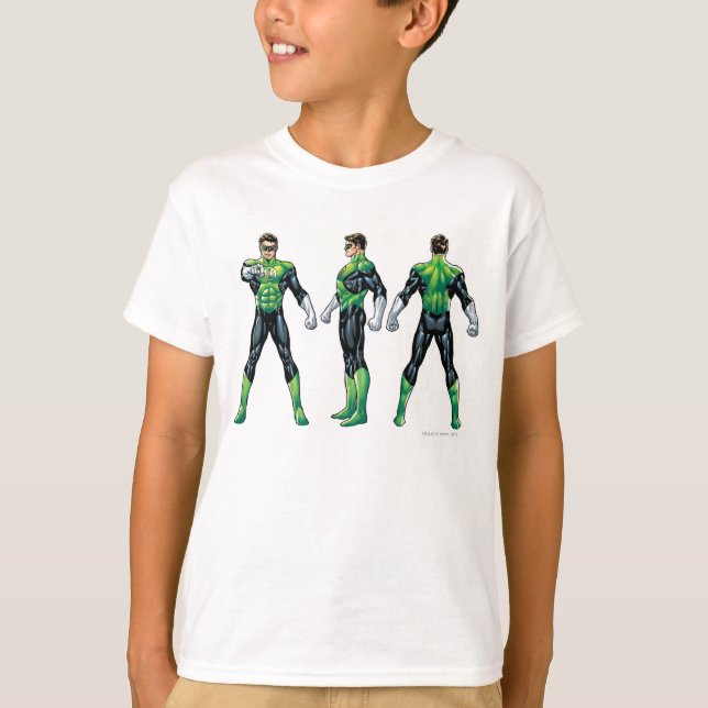 Camiseta Lanternas Verdes Três Vistas (Frente)