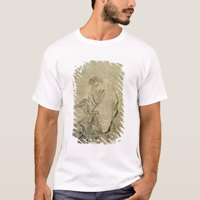 Camiseta Lao-tzu que monta seu boi, chinês, dinastia de (Frente)