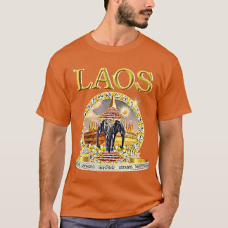 Camiseta Laociano 3, Elefante Erawan Budista Laos