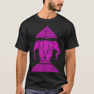 Camiseta Laos Elefante de Três Cabeças Erawan Laociano Saba