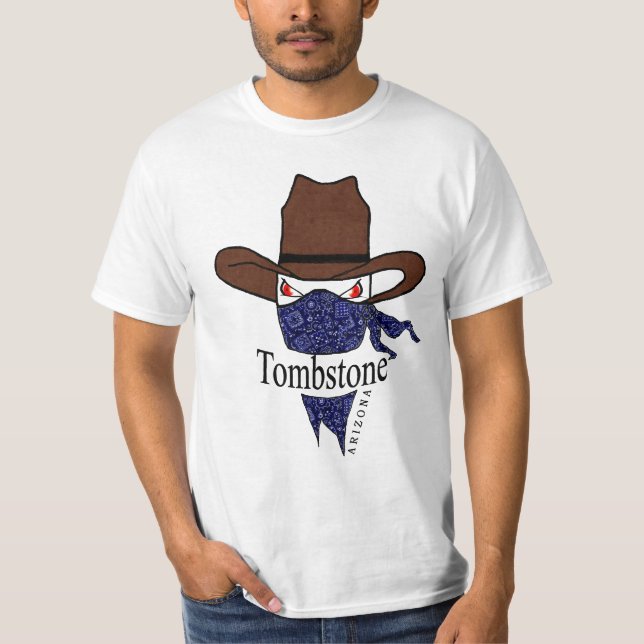 Camiseta Lápide, bandido do bandana da arizona (Frente)