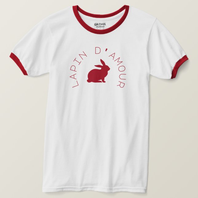 Camiseta Lapin d' Amour (Frente do Design)