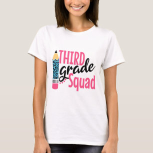 Camiseta Lápis 100 Dias do Terceiro Ano Esquadra Para Menin