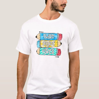 Camiseta Lápis 3º Grau Vibes De Volta Ao Estudo De Professo
