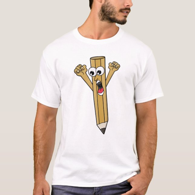Camiseta Lápis Assustado (Frente)