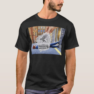 Camiseta Lápis contra a câmera - corvo