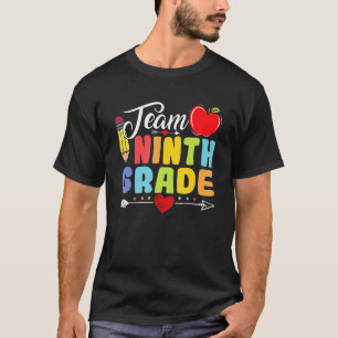 Camiseta Lápis Da Equipe Nona De Volta À Rua De Professores