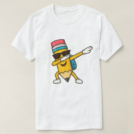 Camiseta Lápis Dabbing Presente de Volta às Aulas 2026 – Ca