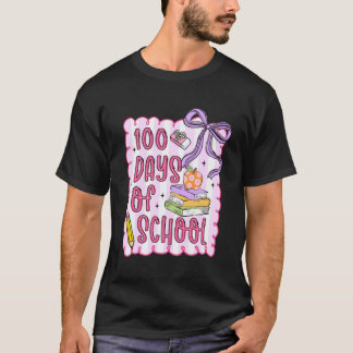 Camiseta Lápis de Arco Coquete de 100 Dias de Escola Preppy
