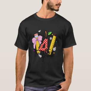 Camiseta Lápis de Arco de Coquetel de Apple do 4º grau T
