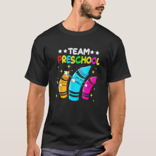 Camiseta Lápis de Cera Dabbing Pré-escola Volta às Aulas Pr