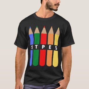 Camiseta Lápis de Cor STPES Professor Escola
