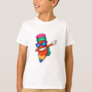 Camiseta Lápis de Dabbing Caneta Meninos Meninas Jovens Cri