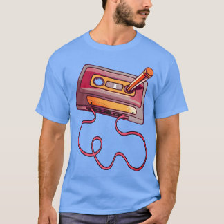 Camiseta Lápis de Fita Cassete Vintage 70S 80S Amigos Retro