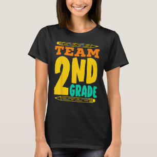 Camiseta Lápis De Grau De segundo Da Equipe De Volta Ao Est
