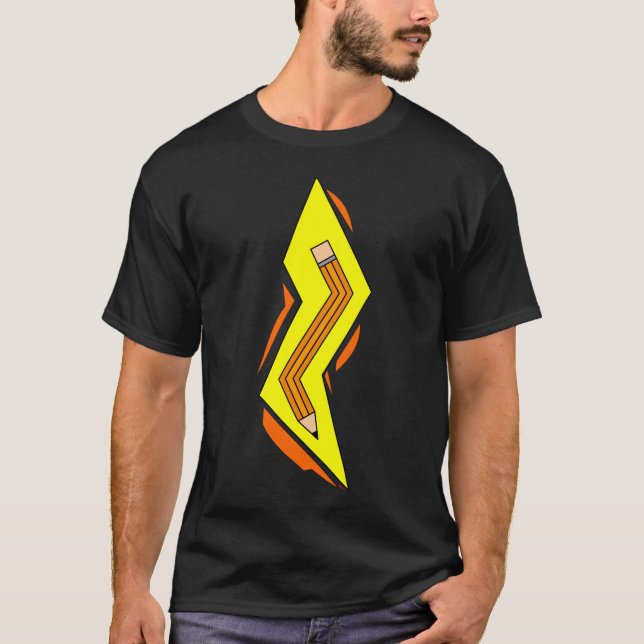 Camiseta Lápis de Lâmpada T-Shirt (Frente)