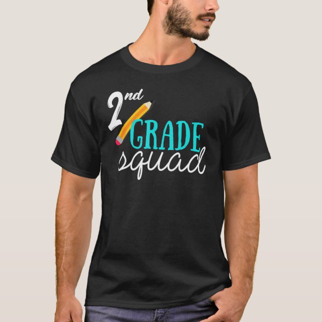 Camiseta Lápis De segundo Grau De Volta Ao Estudo De Profes (Frente)