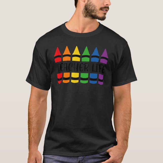 Camiseta Lápis de vida do professor (Frente)