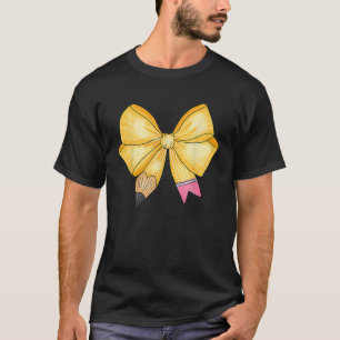Camiseta Lápis Do Arco Coquette De Volta Ao Ensino No Prime
