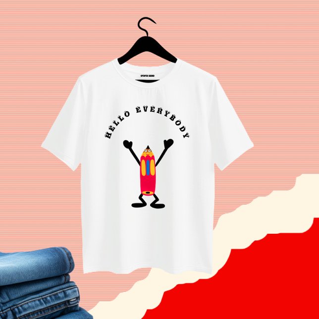 Camiseta Lápis engraçado (Criador carregado)