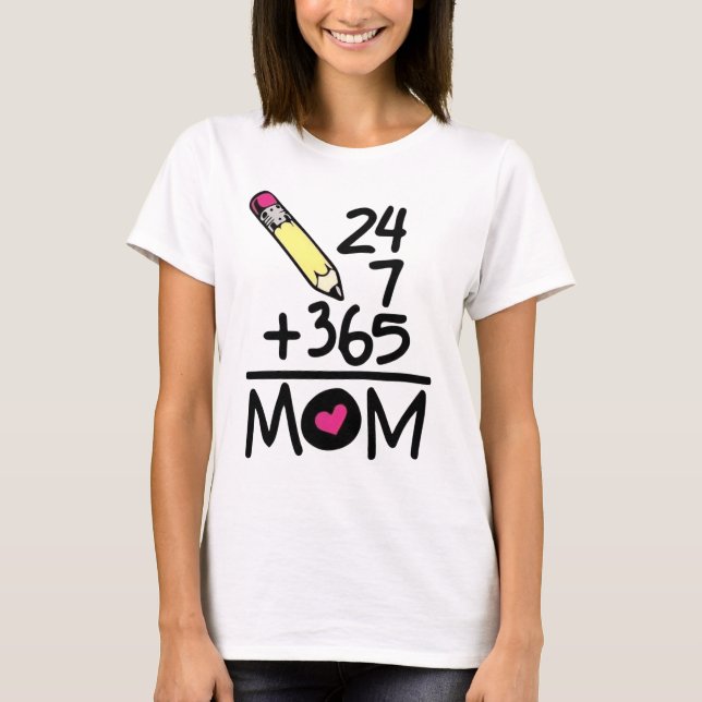 Camiseta Lápis Fofo Presente de Professora de Matemática pa (Frente)