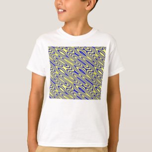 Camiseta Lapis Lazuli Swirlies Abstrato Patterna T Shirt